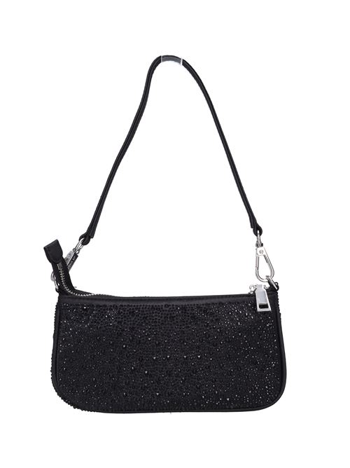 Borsa in ecopelle e strass LA CARRIE | NIGHT MINI SHOULDERNERO